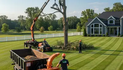 Lawn care and tree removal service in Fort Lauderdale FL maintaining healthy tropical lawns