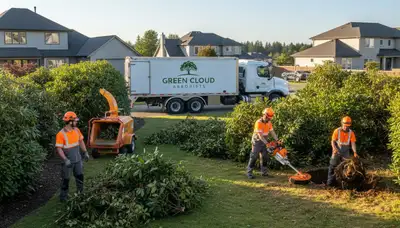 Professional shrub removal service in Fort Lauderdale FL clearing overgrown and damaged bushes