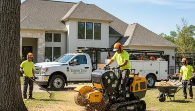 Professional stump removal service in Fort Lauderdale FL clearing yard for new landscaping