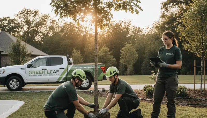 Arborists planting new trees in Fort Lauderdale FL for coastal and hurricane-resistant landscaping